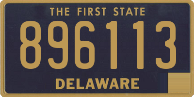 DE license plate 896113