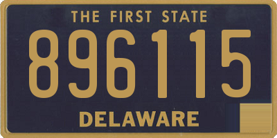 DE license plate 896115