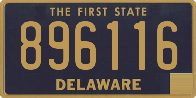 DE license plate 896116