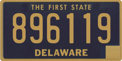 DE license plate 896119