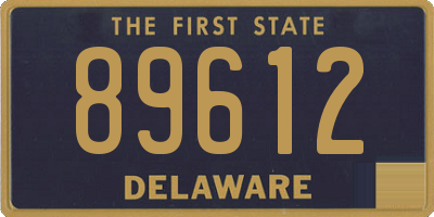 DE license plate 89612