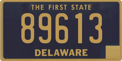 DE license plate 89613