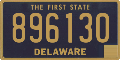 DE license plate 896130