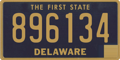 DE license plate 896134