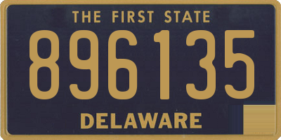 DE license plate 896135