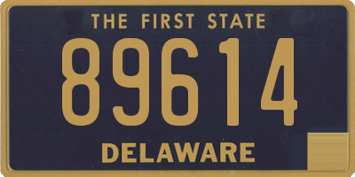 DE license plate 89614