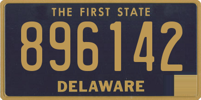 DE license plate 896142