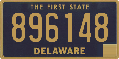 DE license plate 896148