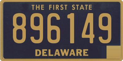 DE license plate 896149