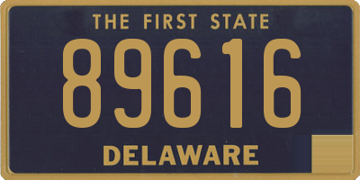 DE license plate 89616