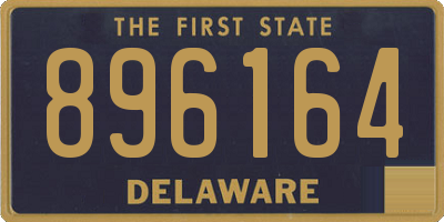 DE license plate 896164