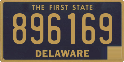 DE license plate 896169