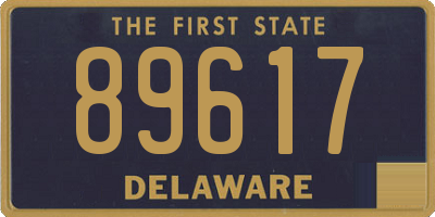 DE license plate 89617