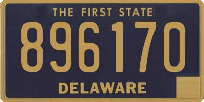 DE license plate 896170