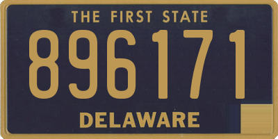 DE license plate 896171
