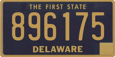 DE license plate 896175
