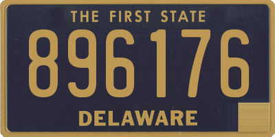 DE license plate 896176