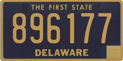 DE license plate 896177