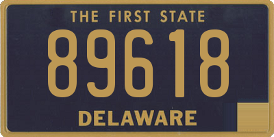 DE license plate 89618