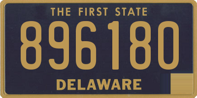 DE license plate 896180