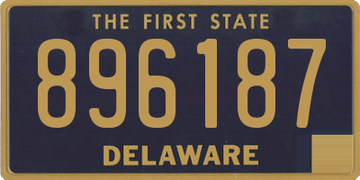DE license plate 896187