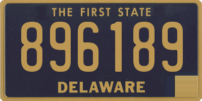 DE license plate 896189
