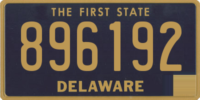 DE license plate 896192