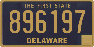DE license plate 896197