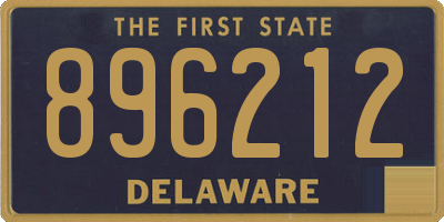 DE license plate 896212