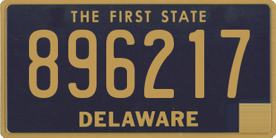 DE license plate 896217