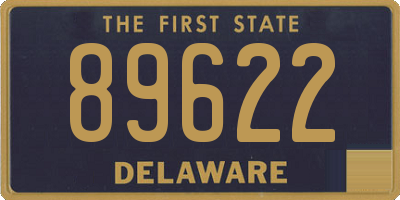 DE license plate 89622