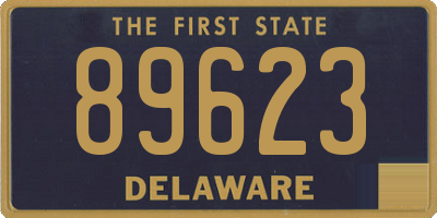 DE license plate 89623