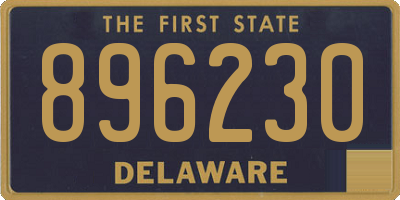 DE license plate 896230