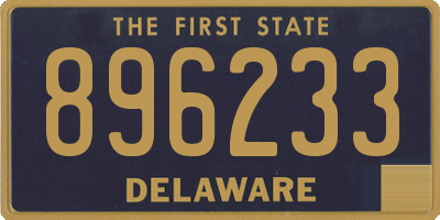 DE license plate 896233