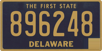 DE license plate 896248