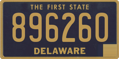 DE license plate 896260