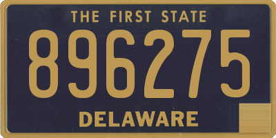 DE license plate 896275