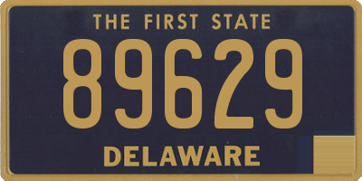 DE license plate 89629