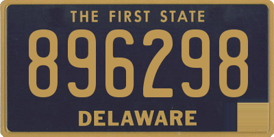 DE license plate 896298