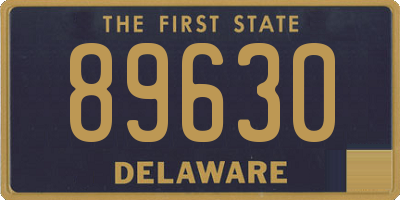 DE license plate 89630