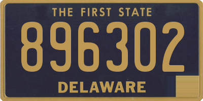 DE license plate 896302