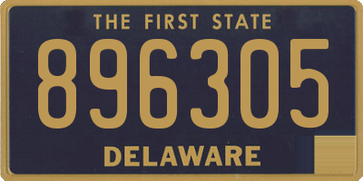 DE license plate 896305