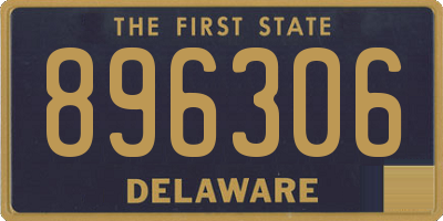 DE license plate 896306