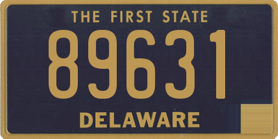 DE license plate 89631