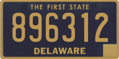DE license plate 896312