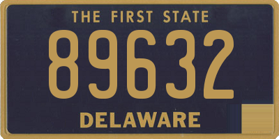 DE license plate 89632