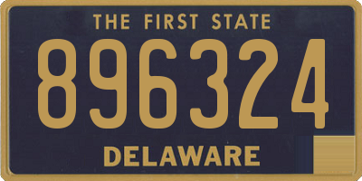 DE license plate 896324
