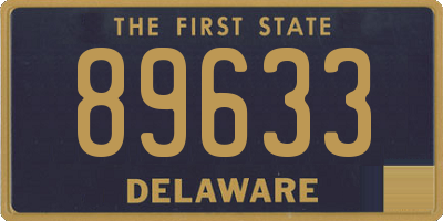 DE license plate 89633