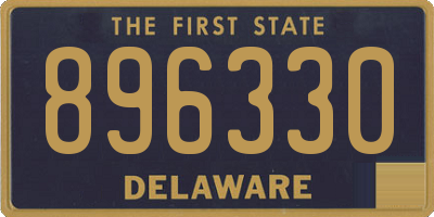 DE license plate 896330