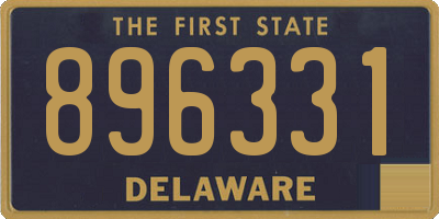 DE license plate 896331